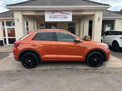 Used VW T-Roc R-line 150 HP (110 kW) 2018 Orange SUV