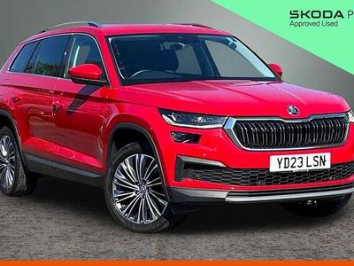 Second-hand Skoda Kodiaq SE L Executive 150 CP (110 kW) 2023 Roșu SUV