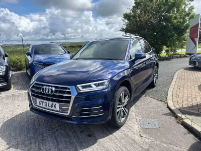 Used Audi Q5 S-Line 190 HP (139 kW) 2018 Blue SUV