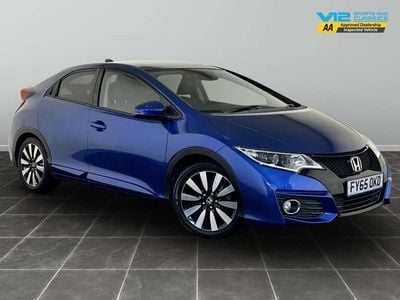 Blue Used 2015 Honda Civic SR Hatchback | £8,495 (Fair price)