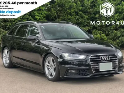 Used Audi A4 S-Line 225 HP (165 kW) 2015 Black Estate