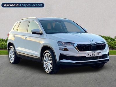 Used Skoda Karoq SE L 110 HP (80 kW) 2025 Moon white metallic SUV