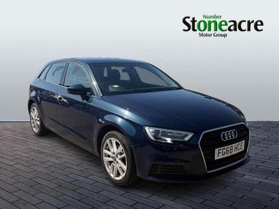 Used Audi A3 Sportback Performance 150 HP (110 kW) 2018 Blue Hatchback