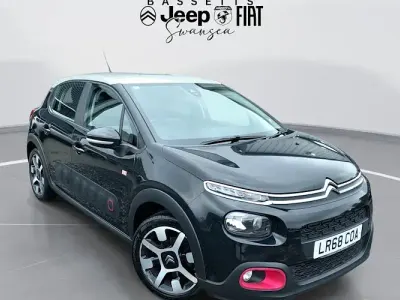 Begagnad Citroën C3 PureTech 82 HK (60 kW) 2018 Svart Halvkombi