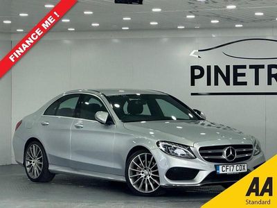 Used Mercedes C200 AMG line 136 HP (100 kW) 2017 Silver Sedan