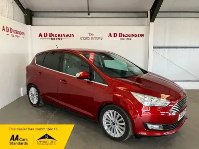 Used Ford C-MAX Titanium 118 HP (86 kW) 2018 Red MPV