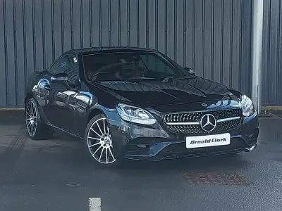 Used Mercedes SLC200 AMG line 184 HP (135 kW) 2017 Black Cabriolet