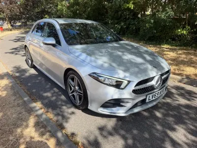 Used Mercedes A180 AMG line 134 HP (98 kW) 2020 Silver Hatchback