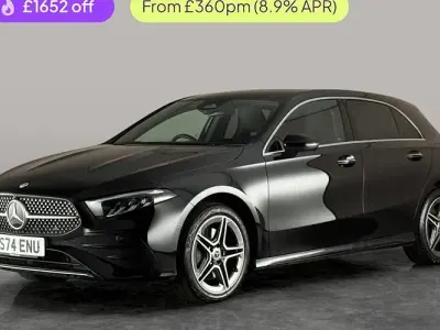 Used Mercedes A250 AMG line 218 HP (160 kW) 2024 Black Hatchback
