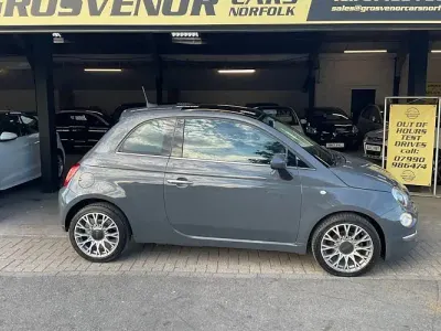 Used Fiat 500 Lounge 69 HP (50 kW) 2018 Grey Hatchback