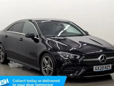Used Mercedes CLA180 AMG line 136 HP (100 kW) 2020 Black Coupe