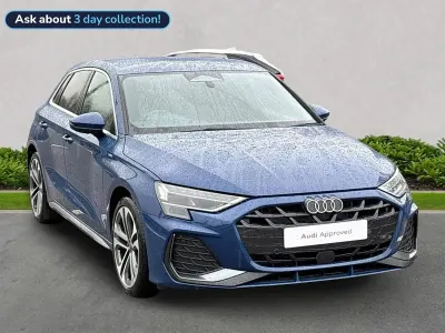 Used Audi A3 S-Line 147 HP (108 kW) 2025 Blue Hatchback