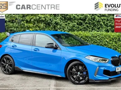 Used BMW M135 Sport Line 301 HP (221 kW) 2020 Blue Hatchback