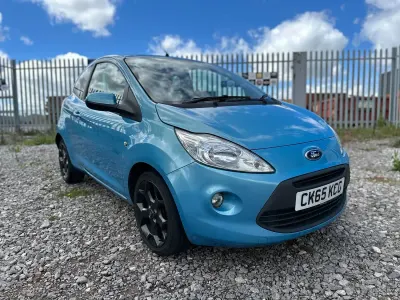 Used Ford Ka Zetec 69 HP (50 kW) 2015 Blue Hatchback