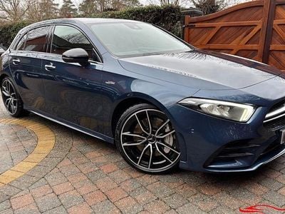 Used Mercedes A35 AMG Premium 306 HP (225 kW) 2021 Blue Hatchback