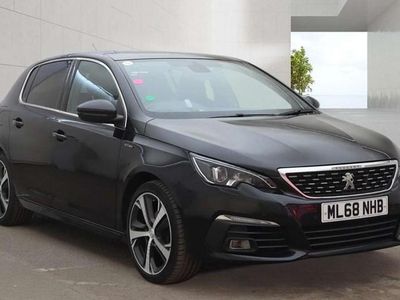 Used Peugeot 308 GT-line 130 HP (95 kW) 2018 Black Hatchback