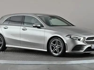 Used Mercedes A200 AMG line 163 HP (119 kW) 2019 Silver Hatchback