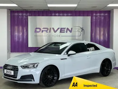 Used Audi A5 S-Line 150 HP (110 kW) 2019 White Coupe