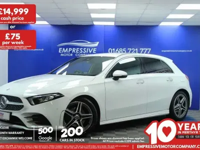 Used Mercedes A180 Executive 116 HP (85 kW) 2019 White Hatchback