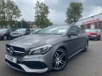 Usado Mercedes CLA200 AMG line 136 HP (100 kW) 2017 Cinzento Coupé