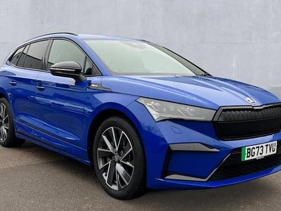 Used Skoda Enyaq iV SportlinePlus 194 kW (265 HP) 2023 Energy blue SUV
