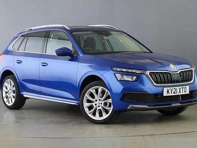 Used Skoda Kamiq SE L 147 HP (108 kW) 2021 Race blue metallic SUV