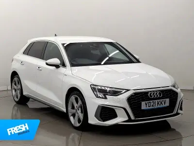 Used Audi A3 e-tron S-Line 2021 White Hatchback