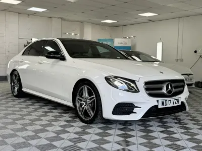 Used Mercedes E220 AMG line 194 HP (142 kW) 2017 White Sedan