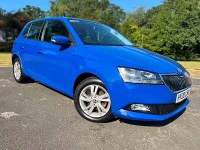 Used Skoda Fabia SE 60 HP (44 kW) 2020 Blue Hatchback