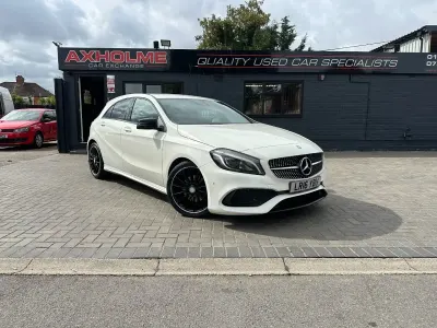 Used Mercedes A200 AMG Line Premium 134 HP (98 kW) 2016 White Hatchback