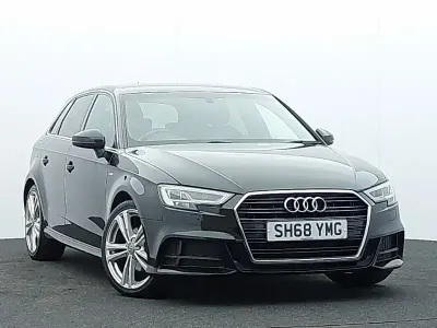 Used Audi A3 S-Line 150 HP (110 kW) 2018 Black Sedan