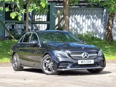 Used Mercedes C220 AMG Line Premium 194 HP (142 kW) 2018 Black Sedan