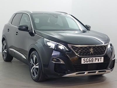 Used Peugeot 3008 GT-line 131 HP (96 kW) 2018 Black SUV