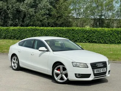 Used Audi A5 Sportback Performance 143 HP (105 kW) 2010 White Hatchback
