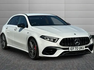 Used Mercedes A45 AMG AMG 415 HP (305 kW) 2021 White Hatchback