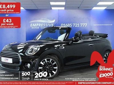Used Mini Cooper Cabriolet Exclusive 136 HP (100 kW) 2019 Black Cabriolet