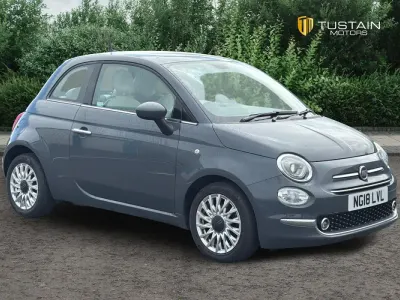 Used Fiat 500 Lounge 69 HP (50 kW) 2018 Grey Hatchback