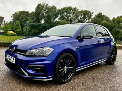 Used VW Golf VII R 2018 Blue Hatchback