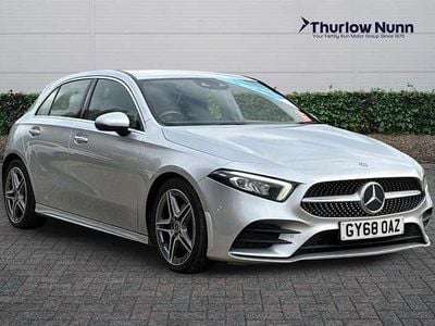 Used Mercedes A200 AMG line 163 HP (119 kW) 2018 Silver Hatchback