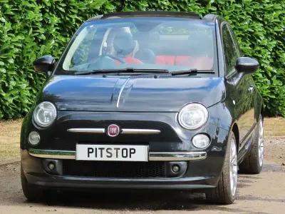 Used Fiat 500 Lounge 85 HP (62 kW) 2012 Black Cabriolet