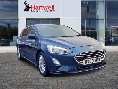 Blue Used 2018 Ford Focus Titanium Hatchback | £8,495 (Fair price)