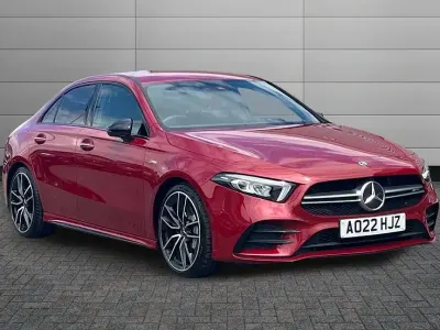 Used Mercedes A35 AMG Premium 302 HP (222 kW) 2022 Patagonia red Sedan
