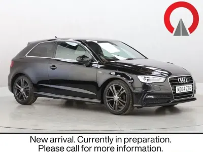 Used Audi A3 S-Line 125 HP (91 kW) 2015 Black Hatchback