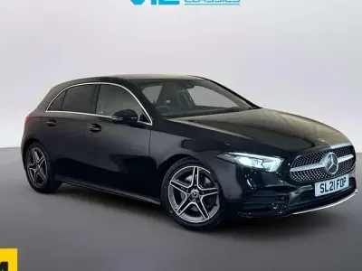 Used Mercedes A220 AMG line 190 HP (139 kW) 2021 Black Hatchback