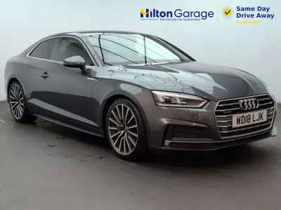 Used Audi A5 S-Line 252 HP (185 kW) 2018 Grey Coupe