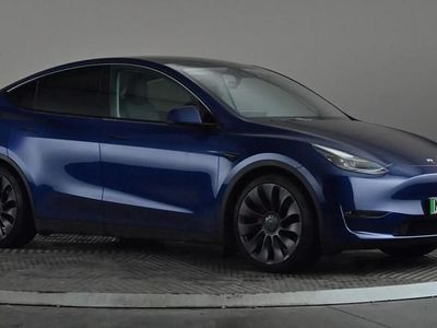 Blue Used 2022 Tesla Model Y Performance SUV | £29,777 (Fair price)