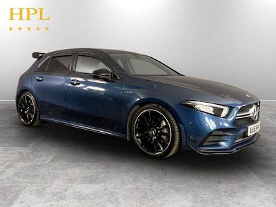 Used Mercedes A35 AMG Premium 306 HP (225 kW) 2019 Blue Hatchback