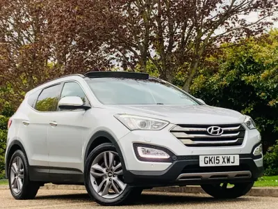 Begagnad Hyundai Santa Fe Premium SE 2015 Silver SUV
