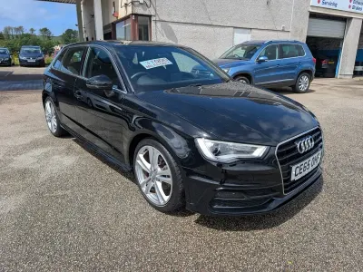 Used Audi A3 S-Line 2015 Black Hatchback