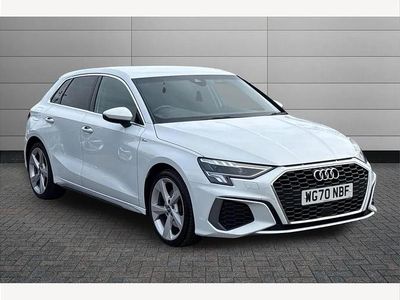 Used Audi A3 S-Line 150 HP (110 kW) 2020 White Sedan